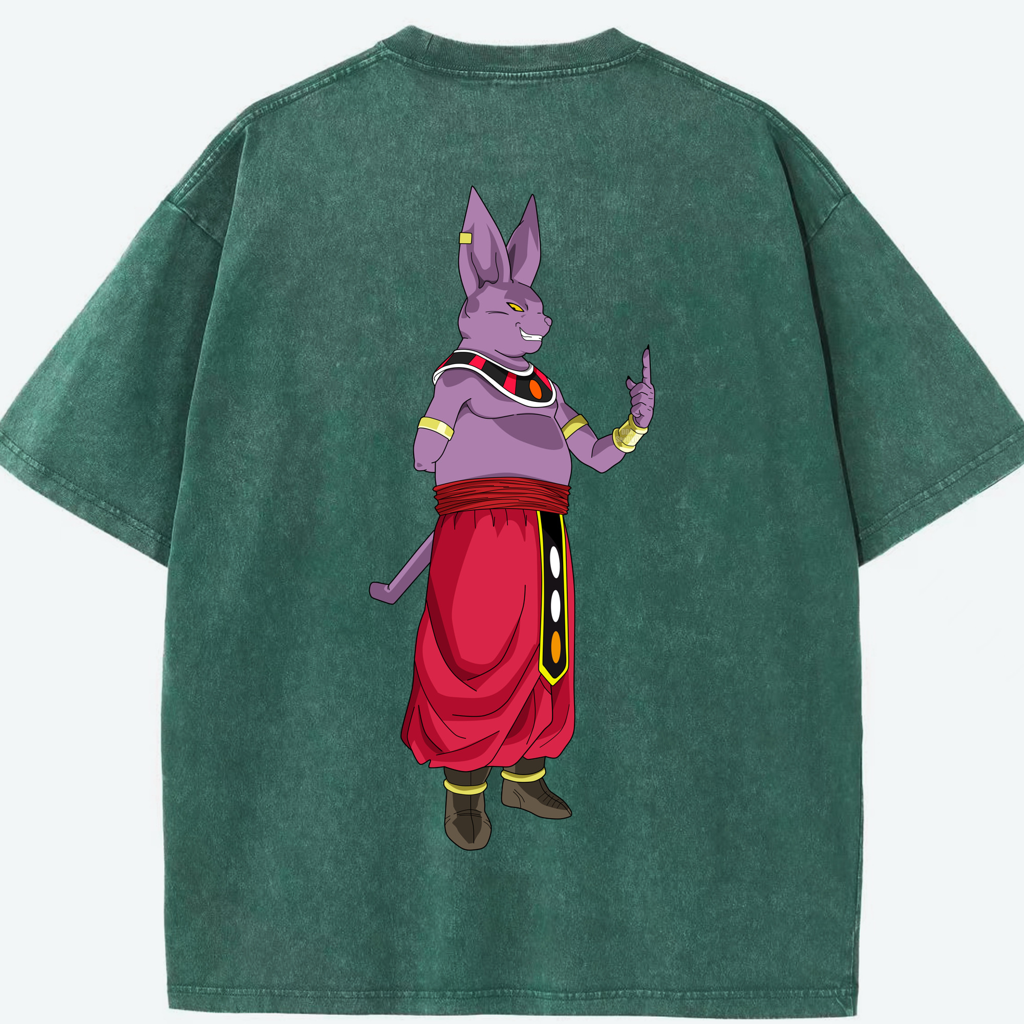 （画像用） ドラゴンボール シャンパ DRAGON BALL Champa 綿100% ヴィンテージ風 半袖Tシャツ（背面プリント）